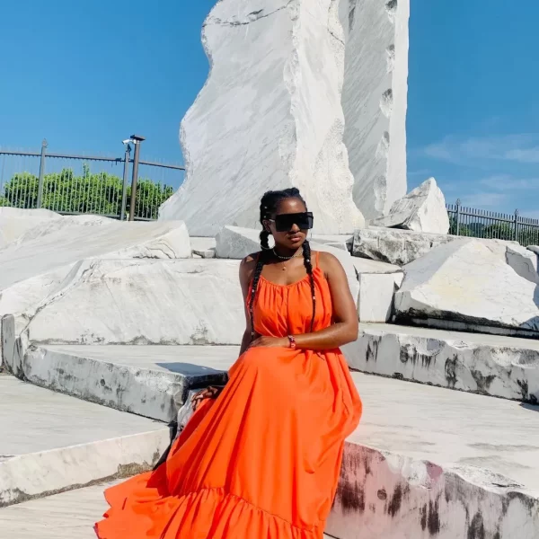 Robe Ample d'été Orange