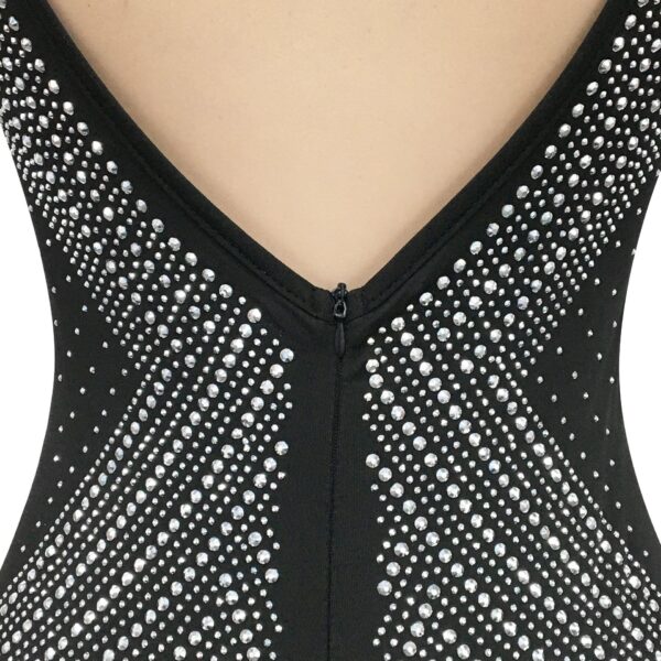 Black Star: Robe Crayon moulante Strass