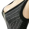 Black Star: Robe Crayon moulante Strass